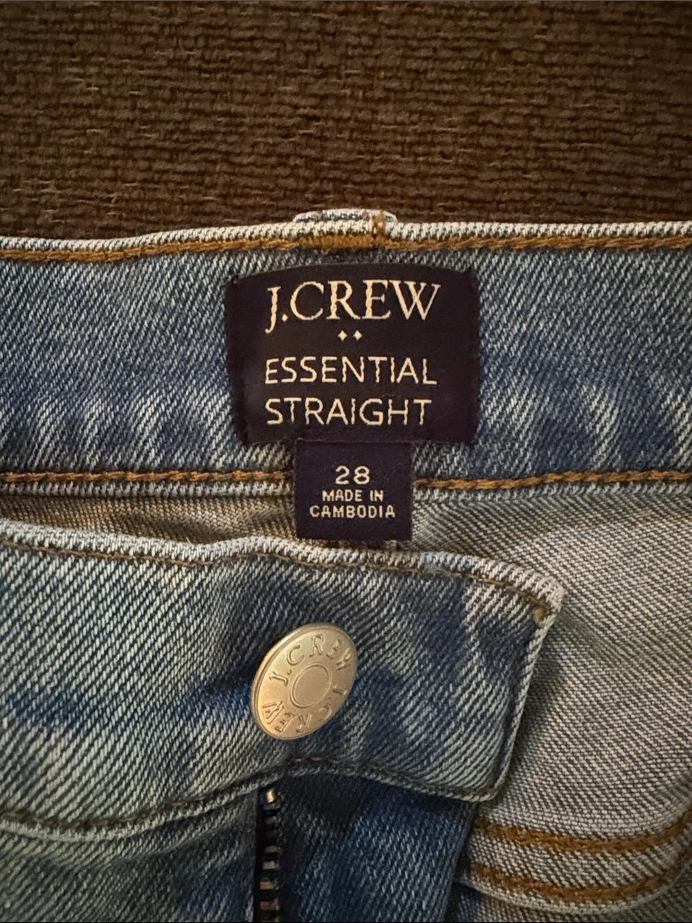 Jcrew essential straight jeans